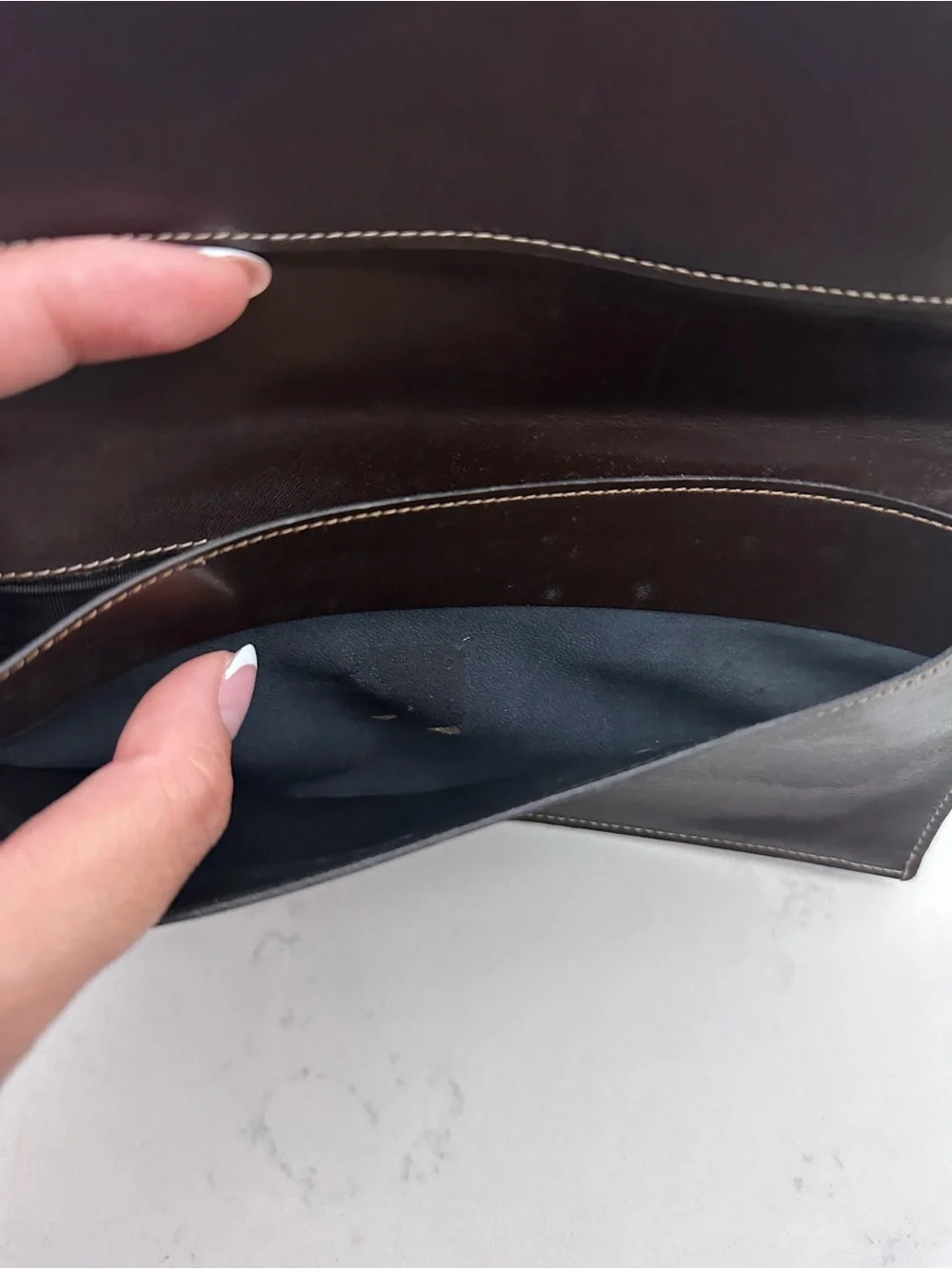 Vintage CELINE long wallet in canvas